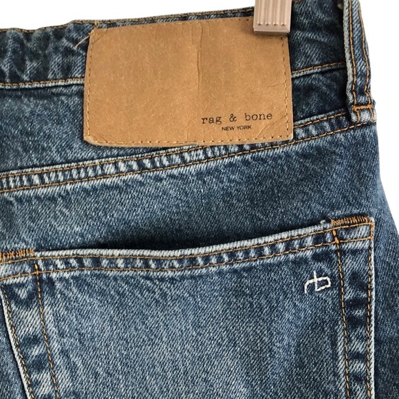Rag & Bone Rosa Mid -Rise Button Fly Boyfriend Jean Color Jinx Size 27 - Picture 4 of 12